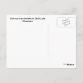 Carte postale Shell Lake Wisconsin (Dos)