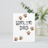 Carte Postale Sheltie papa (Debout devant)