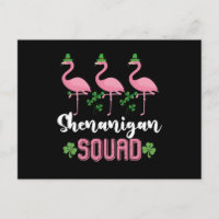 Shenanigan Squad Flamant rose Leprechaun St Patric