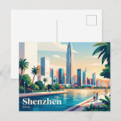 Carte Postale Shenzhen, Chine (Devant / Derrière)