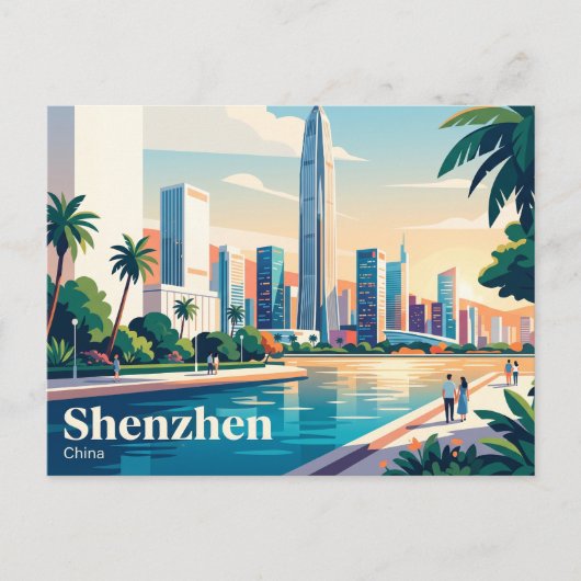 Carte Postale Shenzhen, Chine (Devant)