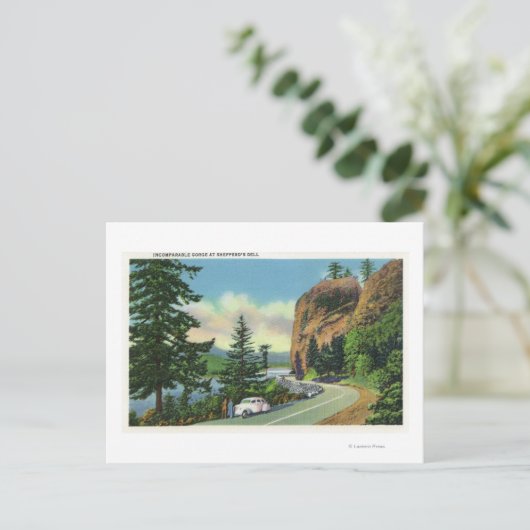 Carte Postale Shepberd's Dell View of Incomparable Gorge (Debout devant)