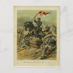 Carte Postale Sheridan à Five Forks par H.A. Ogden