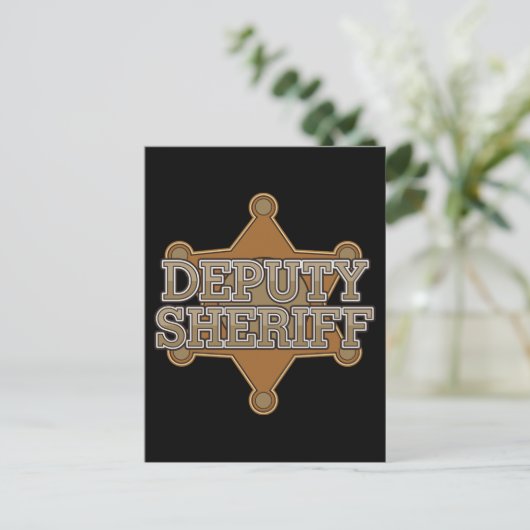Carte Postale Sheriff adjoint (Debout devant)