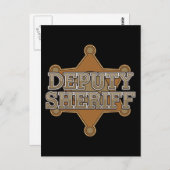 Carte Postale Sheriff adjoint (Devant / Derrière)