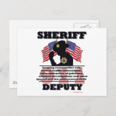 Carte Postale Sheriff_Deputy (Devant / Derrière)