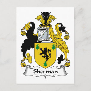 Carte Postale Sherman Family Crest
