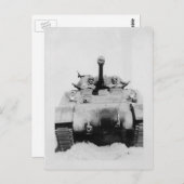 Carte Postale Sherman Tank (Devant / Derrière)