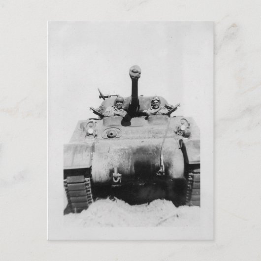 Carte Postale Sherman Tank (Devant)