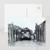 Carte Postale Sherman Tank (Devant / Derrière)