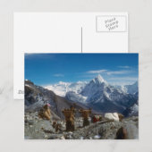 Carte Postale Sherpanis transportant des charges escalades (Devant / Derrière)