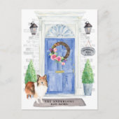 Carte postale Shetland Sheepdog Moving Faire-part (Devant)