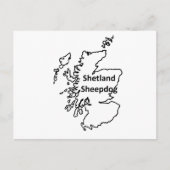 Carte Postale Shetland Sheepdog Nom dans l'origine (Devant)