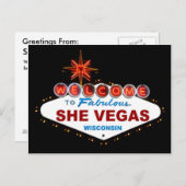 Carte Postale SheVegas Wisconsin (Devant / Derrière)