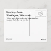 Carte Postale SheVegas Wisconsin (Dos)