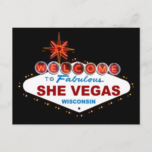 Carte Postale SheVegas Wisconsin (Devant)