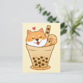 Carte Postale Shiba Boba (Debout devant)