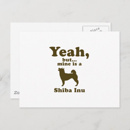 Carte Postale Shiba Inu (Devant / Derrière)