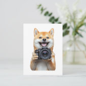 Carte Postale Shiba Inu (Debout devant)