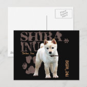 Carte Postale Shiba Inu (Devant / Derrière)