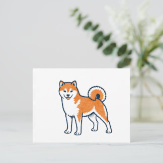Carte Postale Shiba Inu ー Standing