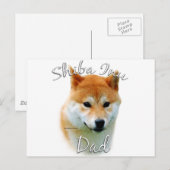Carte Postale Shiba Inu Papa 2 (Devant / Derrière)