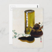 Carte Postale Shibata Zeshin Sencha Tea Set (Devant / Derrière)