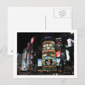 Carte Postale Shibuya la nuit. (Devant / Derrière)