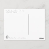 Carte postale Shieldbug par bandes (Dos)