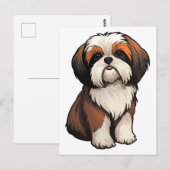 Carte Postale Shih Tzu (Devant / Derrière)