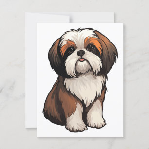 Carte Postale Shih Tzu