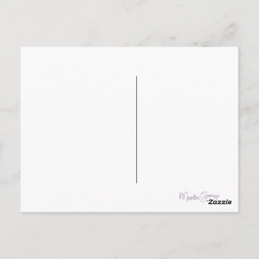 Carte postale Shih Tzu Flat Fer Humour cheveux (Dos)