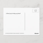 Carte postale Shih Tzu Puppy Merci (Dos)