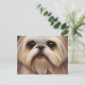 Carte postale Shih Tzu Salutations (Debout devant)