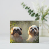 Carte postale Shih Tzu Salutations (Debout devant)