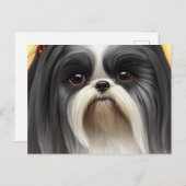 Carte postale Shih Tzu Salutations (Devant / Derrière)