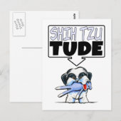 Carte Postale Shih Tzu Tude (Devant / Derrière)