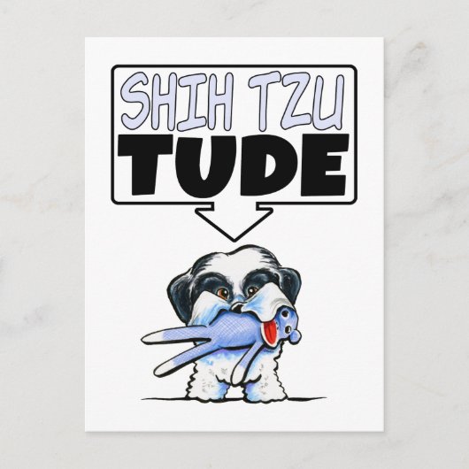 Carte Postale Shih Tzu Tude (Devant)