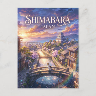 Carte Postale Shimabara, Japon