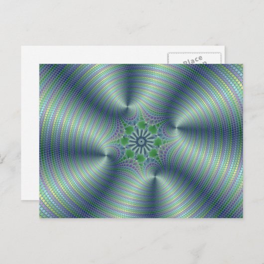 Carte Postale Shimmerine - Art Fractal (Devant / Derrière)