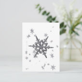 Carte postale Shimmersive Snowflake (Debout devant)