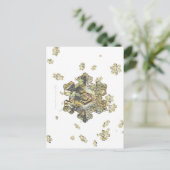 Carte postale Shimmersive Snowflake (Debout devant)