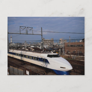 Carte Postale Shinkansen ou Bullet Train, Kyoto, Japon