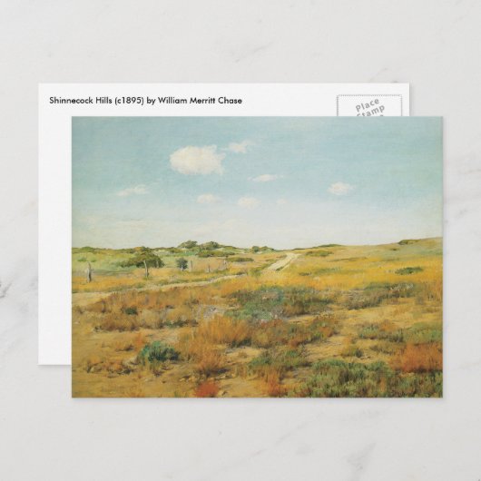 Carte Postale Shinnecock Hills par William Merritt Chase (Devant / Derrière)