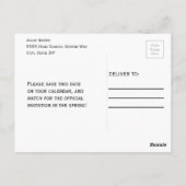 Carte Postale Shiny Bourgogne et Gold Photo Graduation (Dos)