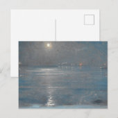 Carte Postale Ships with lanterns at sea, Peder Severin Krøyer (Devant / Derrière)