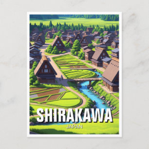 Carte Postale Shirakawa Gifu Japon