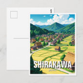 Carte Postale Shirakawa Gifu Japon Voyage (Devant / Derrière)