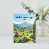 Carte Postale Shirakawa-go Japan (Debout devant)