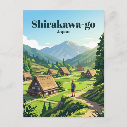 Carte Postale Shirakawa-go Japan (Devant)